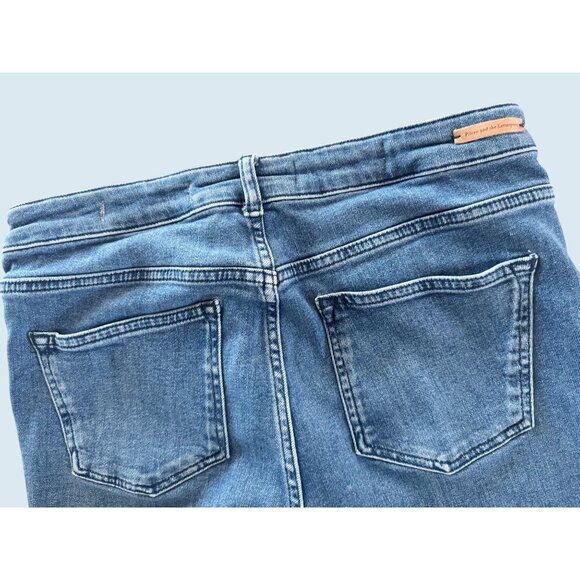 ANTHROPOLOGIE / PILCRO Hi Rise Bootcut Button Hem Jean Size 30 - Picture 6 of 8